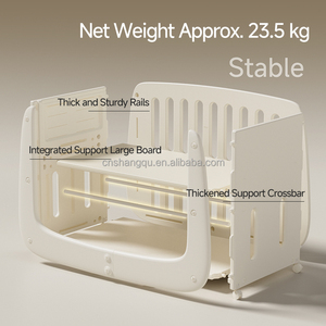 <span class=keywords><strong>Lettino</strong></span> per Neonati Multifunzionale VSUCH, Culla Espandibile di Alta Qualità con Altezza Regolabile, Agganciabile al Letto - Product Image 4