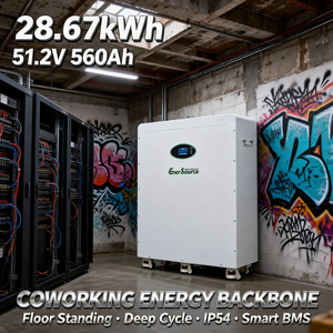 Batterie solaire 48V 51.2V 560Ah 28kWh pour système d'énergie solaire hors réseau, sur pied avec roues - Product Image 6