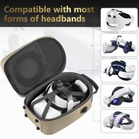 Sac à dos VR, étui de transport pour Meta Quest 3/Quest 3S/Oculus Quest 2, étui de rangement rigide pour voyage compatible avec Meta Oculus Quest