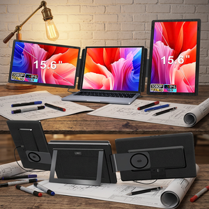 Monitor Portátil Triple Doble Desmontable de 15.6 Pulgadas con Certificación CE/FCC/ROHS, Pantalla LCD para Viajes y Negocios, Conexión Plug and Play para Laptop - Product Image 1
