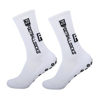 Chaussettes de football antidérapantes et respirantes pour hommes, avec points en caoutchouc, écologiques, pour hommes et femmes, vente en gros