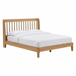 Ensemble de meubles de chambre à coucher nordique moderne et contemporain en <span class=keywords><strong>bois</strong></span> massif, <span class=keywords><strong>lit</strong></span> simple en <span class=keywords><strong>bois</strong></span> avec tiroirs de rangement extensibles, taille King, vente flash - Product Image 2