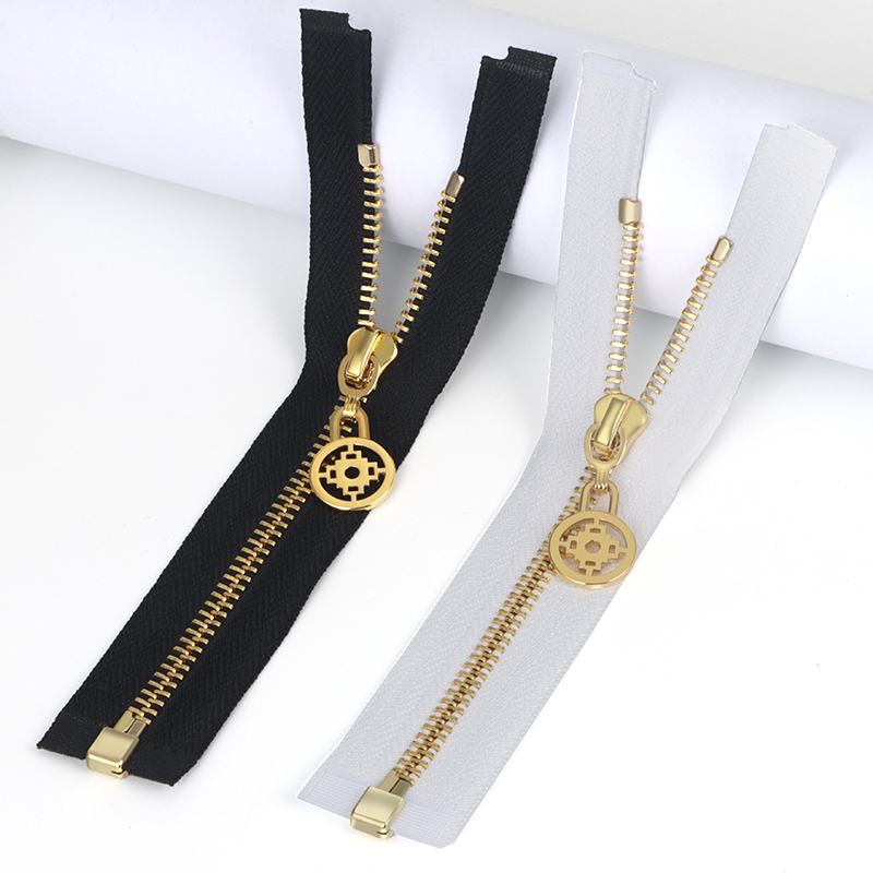 #3 #5 #7 #8 #10 Золотая, серебряная, розовая, золотая, медная, металлическая молния с металлическими зубцами на заказ для сумок, кожаных курток