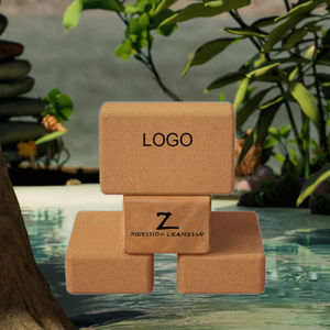 Bloc de yoga professionnel pour femmes adultes, haute densité, antidérapant, écologique, en liège naturel, pour la musculation et les exercices de fitness - Product Image 2