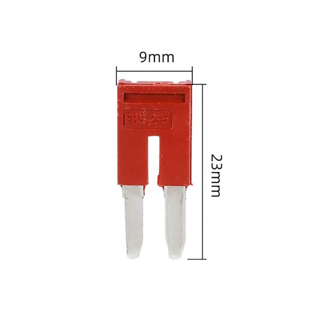 FBS2-5 Plug in Contact Bridge Jumper Bar for UT ST Push-in Terminal Centre Cross Bridges Red