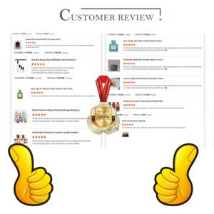 Empty High Quality Square Transparent Clear OEM <b>Glass</b> 65ml 50 Ml 100ml Blue Perfume Bottle Refill Bottles <b>Spray</b> Empty Bottles - Product Image 5