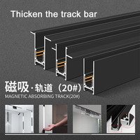 Lámpara de Riel LED Ajustable DGLUX Profesional DC48V, Luces de Riel Ajustables, Luz LED Enfocable de 360° para Sistema de Iluminación del Hogar