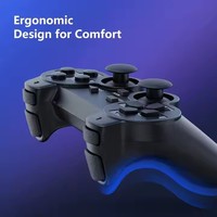 Control Inalámbrico NKIWI 2.4G con Doble Vibración para Playstation 2/Play Station 2/PS2 P2 para Juegos de PC