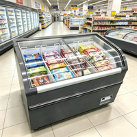 Congélateur vitrine isotherme YUANDA pour supermarché, modèle AHT, pour crèmes glacées