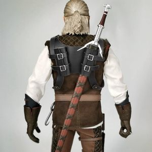 Imbracatura Medievale per Doppia Spada, Fondina in Pelle PU, Accessorio per Cosplay da Cavaliere Vichingo per LARP Halloween - Product Image 1