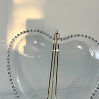 Assiette de Présentation Jetable en Plastique Doré Style Rétro pour Hôtels, Banquets et Mariages