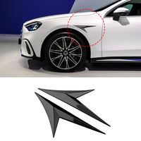 Autocollant universel pour aile latérale de voiture, motif fibre de carbone, type branche de queue de requin, pour personnalisation de carrosserie et accessoires de modification