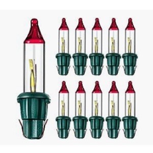 10 miếng nhấp nháy Bóng đèn mini <span class=keywords><strong>3.5</strong></span> Volts đèn flash thay thế bóng đèn cho Giáng sinh chuỗi ánh sáng ứng dụng trang trí - Product Image 3