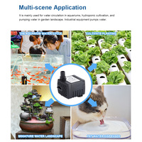 Pompa Celup Hsbao 2.5W 220l/jam Pompa Air Air Mancur Hewan Peliharaan Pompa Air Mancur Mini Buatan Berbatu Pompa Air Mancur Kecil untuk Akuarium