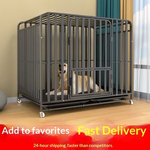 Gabbia per Cani in Acciaio Inox per Cani Grandi e Medi con Toilette, Uso Interno/Esterno per Golden Retriever/Labrador, Accessori per Animali Domestici - Product Image 3