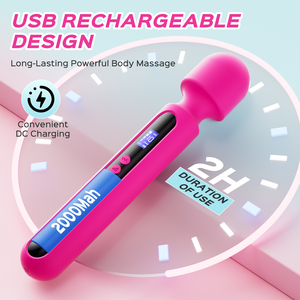 Vibrador de masaje de varita japonesa de silicona grande y pequeño, juguete sexual para adultos, estimulación del clítoris, punto G, vibrador AV para mujeres y mujeres - Product Image 6