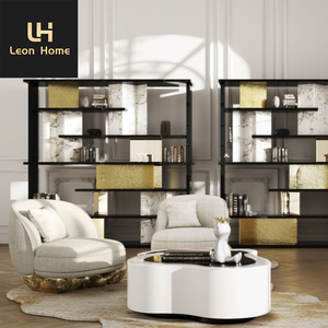 Estante <span class=keywords><strong>de</strong></span> Exhibición <span class=keywords><strong>de</strong></span> Mármol <span class=keywords><strong>de</strong></span> Lujo, Librería Postmoderna <span class=keywords><strong>de</strong></span> Alta Gama, Librería Italiana, Estante <span class=keywords><strong>de</strong></span> Almacenamiento <span class=keywords><strong>de</strong></span> Madera Maciza - Product Image 4