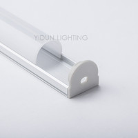 Nouveau 23mm Carré PC Couverture LED Aluminium Profilé Extrusion 26x23mm Dissipateur de Chaleur Aluminium Plaque Supports de Lampe Bases Bande Diffuseur de Lumière