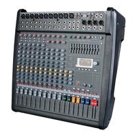 Depusheng DMX1400 Amplificateur professionnel 1000W * 2 haute puissance 14 canaux Mixeur audio DJ karaoké avec amplificateur 198 effets préréglés