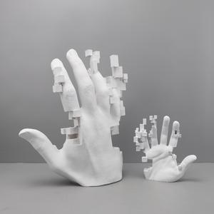 Decoración Italiana para el Hogar, Artesanía de Resina Blanca, Escultura Nórdica para Sala de Estar, Mueble para TV, Modelo Artístico, Artículos de Decoración - Product Image 4