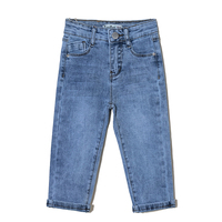 Pantalon en Jean Direct Usine pour Garçons de 2 à 10 Ans, Denim Droit Délavé