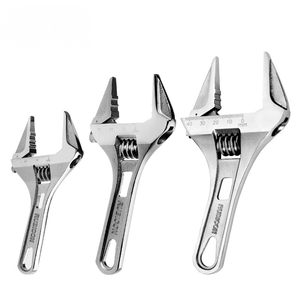 Juego de llaves ajustables <span class=keywords><strong>RUBICON</strong></span>, mango <span class=keywords><strong>corto</strong></span>, mandíbula grande ultrafina, acero CR-V, herramientas manuales profesionales para reparación de plomería - Product Image 2