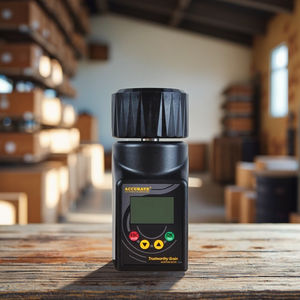 ポータブルデジタル穀物水分メーター小麦コーン米大豆コーヒーココア水分テスター農場倉庫用キャリブレーション付き - Product Image 1