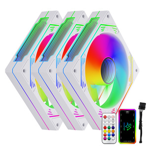 Snowman 120mm RGB kép ánh sáng vòng lặp trường hợp <span class=keywords><strong>Fan</strong></span> PWM máy tính làm mát tản nhiệt PC <span class=keywords><strong>FAN</strong></span> đầy màu sắc dẫn chiếu sáng cho chơi game máy tính để bàn - Product Image 1