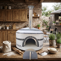 Four à pizza en céramique mosaïque américaine, encastré, à bois, petit, traditionnel, pour extérieur, usage domestique et hôtelier, à faible coût