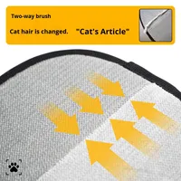 Gant anti-statique écologique double face pour l'élimination des poils de chien et le nettoyage des peluches/taches sur les vêtements