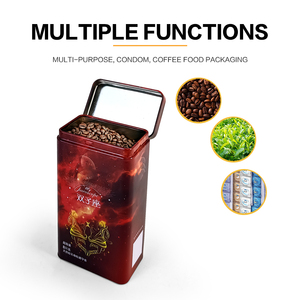 Jinyunabao Tùy chỉnh hình chữ nhật mỏng kim loại <span class=keywords><strong>tin</strong></span> <span class=keywords><strong>container</strong></span> in <span class=keywords><strong>tin</strong></span> trường hợp cho cà phê gói Đậu - Product Image 6