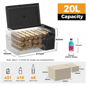 Réfrigérateur portable ICECO MCD20B 20L à compresseur, économie d'énergie, ultra silencieux, compact, pour les voyages en famille - Product Image 2