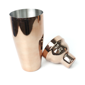 Mélangeur à <span class=keywords><strong>alcool</strong></span> à martini en acier inoxydable 750ml or rose avec logo personnalisé - Product Image 2