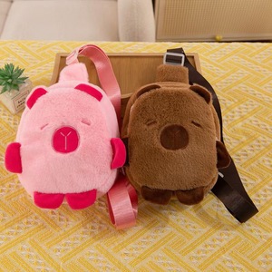 عرض ترويجي من المصنع: حقيبة ظهر على شكل كابيبارا ناعمة 8 بوصات، لعبة محشوة، دمية آلة المخلب، أنماط متنوعة، لعبة حيوانات محشوة للأطفال - Product Image 1