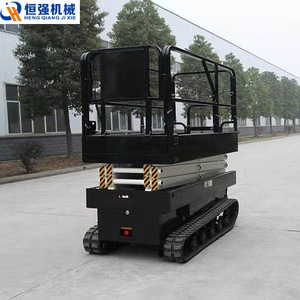 Plataforma Elevadora de Tijera Autopropulsada Tipo Tanque Heng Qiang Ji Xie HQZXT 6, Plataforma de Trabajo Aérea Montada sobre Orugas de Aleación de Aluminio - Product Image 3