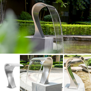 ม่านน้ำสำหรับสวนในสระว่ายน้ำน้ำพุสแตนเลส304น้ำตกไหลลื่นกลางแจ้ง - Product Image 2