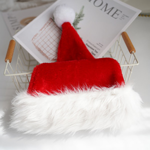 Sombreros Navideños Rojos de Pelo Corto y Largo <span class=keywords><strong>para</strong></span> Adornos Navideños, Regalo <span class=keywords><strong>para</strong></span> Adultos y Niños, Venta al Por Mayor - Product Image 2