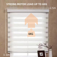 Motor Inteligente para Cortinas Electrónicas Tuya WiFi o Zigbee con Batería de Litio para Uso en Oficina, Persianas Enrollables Motorizadas