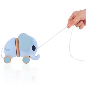 인기있는 워크 스윙 나무 코끼리 유치원 아이들 걷기 훈련 크롤링 게 아기 풀 문자열 장난감