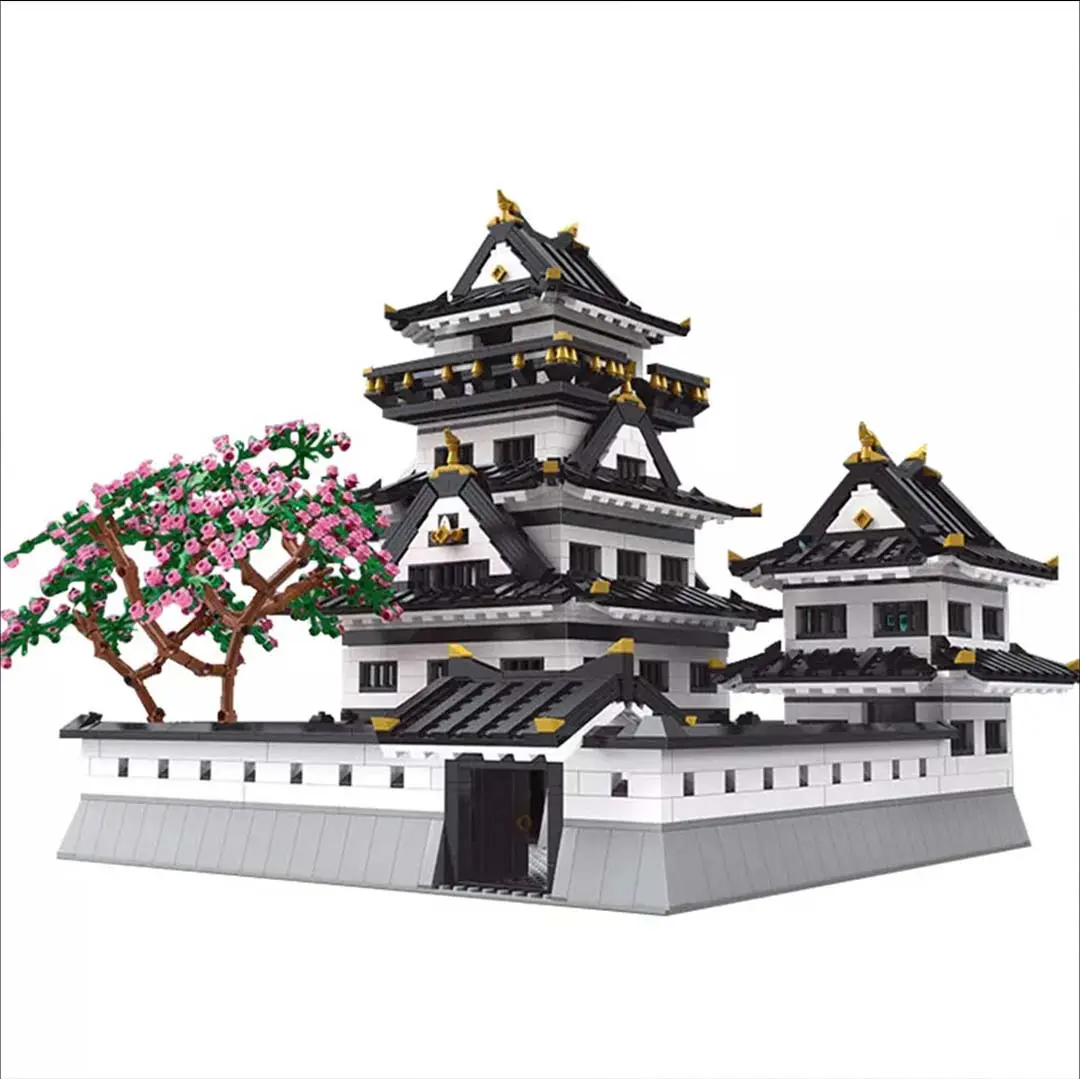 Mould King 22006 Famous Ancient Architecture Assembly Brick The MOC 3086pcs DIY Detachablesets No.Himeji Castle Building Block