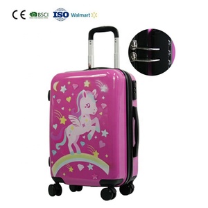 Chariot à 4 roues avec licorne rouge, boîte de bagages à 4 roues, vente en gros, usine - Product Image 4