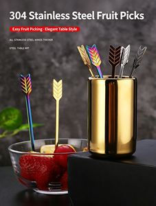 Fourchette à fruits classique en acier inoxydable 304 poli miroir, fourchette à dim sum pour hôtel, petite fourchette à pain, bâtonnet à café, cadeau - Product Image 1