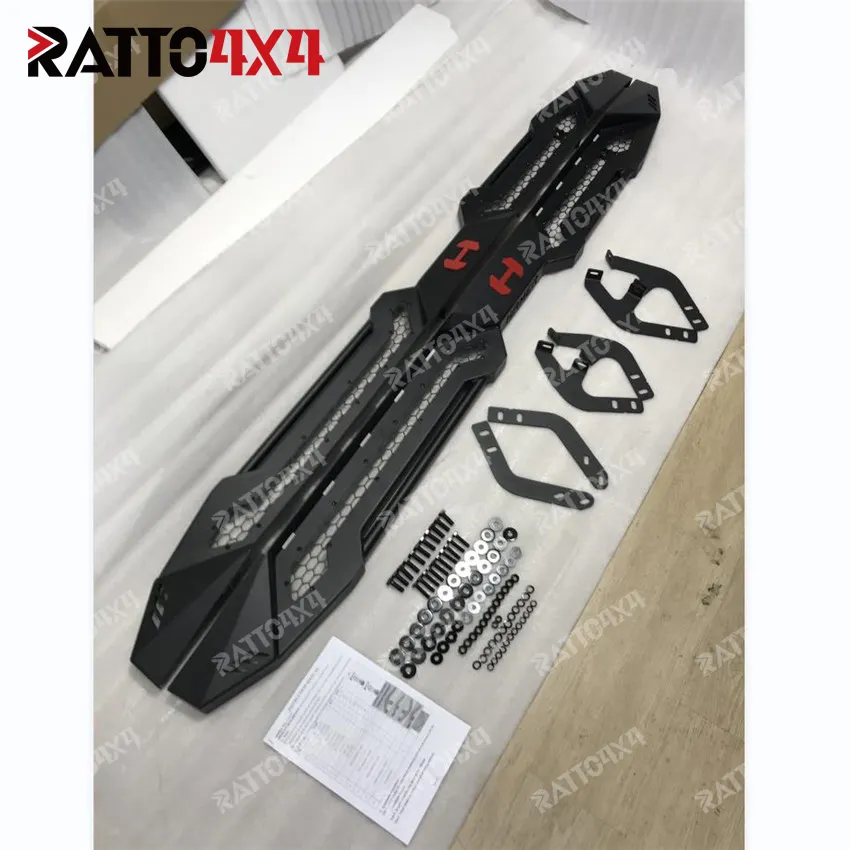 Ratto Off Road Steel Autres accessoires extérieurs Marchepieds noirs universels Marchepieds latéraux pour 4x4 Toyota Tacoma