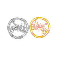 Fustelle in Metallo per Compleanno, per Scrapbooking e Creazione di Biglietti, Coltello per Fustellatura
