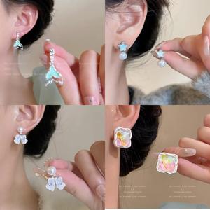 أقراط حب حورية البحر الطازجة الأكثر مبيعًا أقراط فاخرة عالية الجودة بتصميم مناسب - Product Image 2