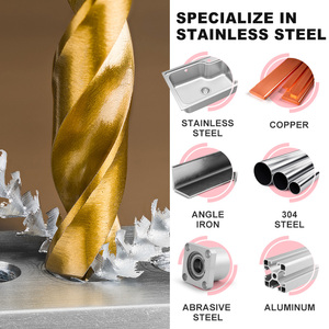 Công Nghiệp Cấp Đức Hss M35 Cobalt 5% Song Song Tráng Twist Khoan Cho Thép Không Gỉ/Thép/Kim Loại Brocas Fresadoras Madera - Product Image 5