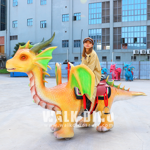 Ngoài trời màu xanh da trời bay rồng trò chơi máy cơ giới khủng long đi xe hấp dẫn đi Bộ khủng long đi xe - Product Image 5