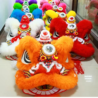 Costume traditionnel chinois de danse du lion en peluche pour adultes - Vêtements d'arts martiaux et de spectacle fabriqués en Chine