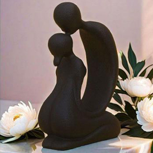Bán buôn hiện đại trừu tượng vài hôn điêu khắc nhựa lãng mạn những người yêu thích bức tượng nghệ thuật Valentine trang trí - Product Image 5