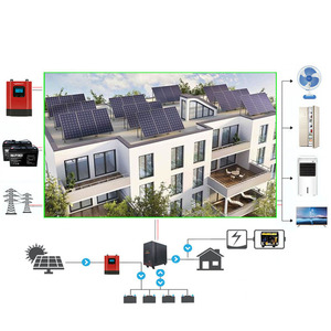 Système solaire domestique Vmaxpower 10KW compatible avec le réseau, contrôleur MPPT, onde sinusoïdale pure, silicium monocristallin, installation sur toit - Product Image 1